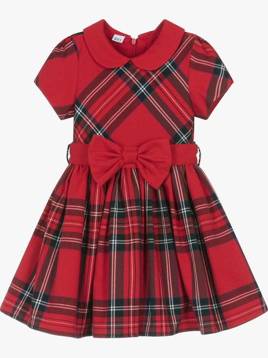 Dress Παιδικό Φόρεμα Καρό Κόκκινο