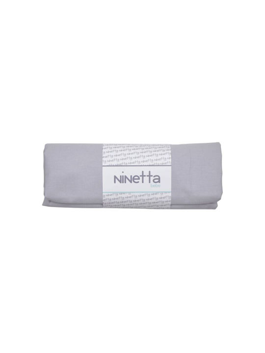 Ninetta Bebe Baby Sheet Crib Cotton Fitted Gray
