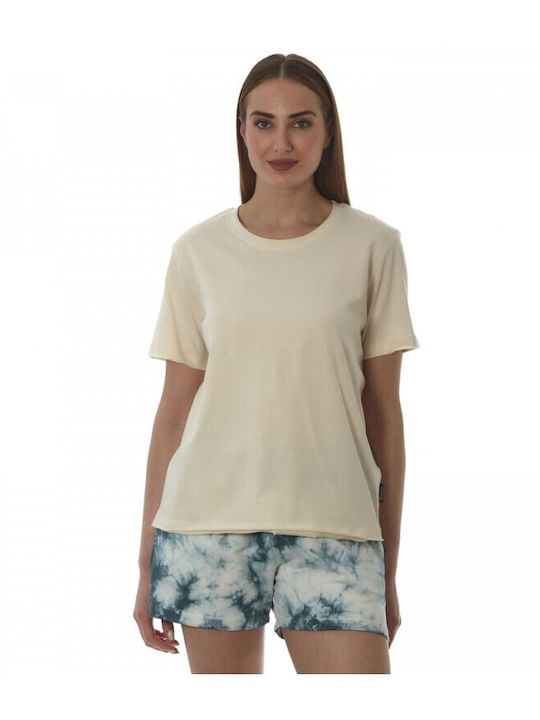 Women's T-shirt White, Grey, Ecru