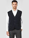 Men's Fleece Jacket with Buttons Grey