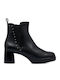 Kely 7 Ghete Dama De Piele Ankle Boots Negru