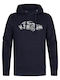 Sweatshirt with Hood Petrol Blue