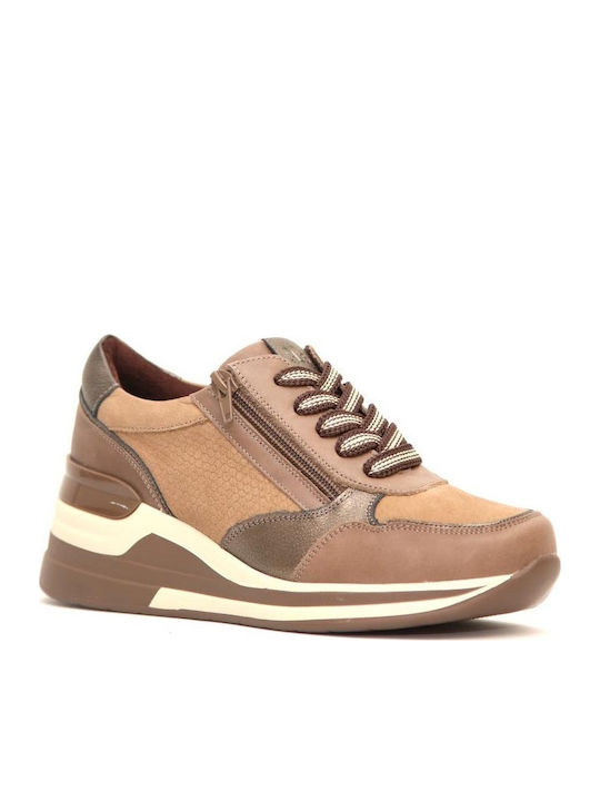 Γυναικεία Ανατομικά Sneakers Μπεζ