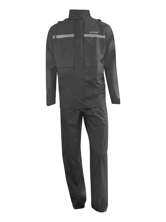 CGM E34 Sport Set impermeabil pentru pantaloni și jachetă de motocicletă pentru bărbați Negru Culoare