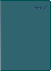 THeofylaktos Flat Daily Agenda 2026 Blue 17x24cm
