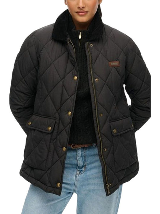 Superdry Women's Lifestyle Jacket for Winter Black