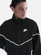 Windrunner Women's Crop Sports Jacket for Winter Black