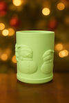 Soy Christmas Candle 9x9cm with Melomakarono Sc...