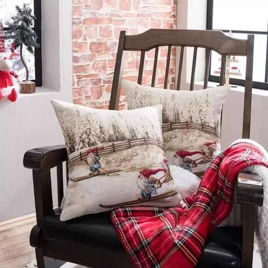 Teoran Christmas Decorative Square Pillowcase 45x45cm