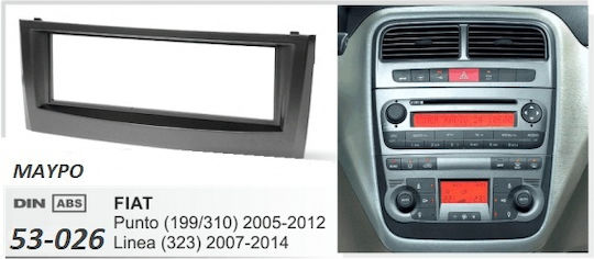 CARAV Industries Inc. Πρόσοψη 2 Din για Fiat Grande Punto Lexus RC 2005-2012