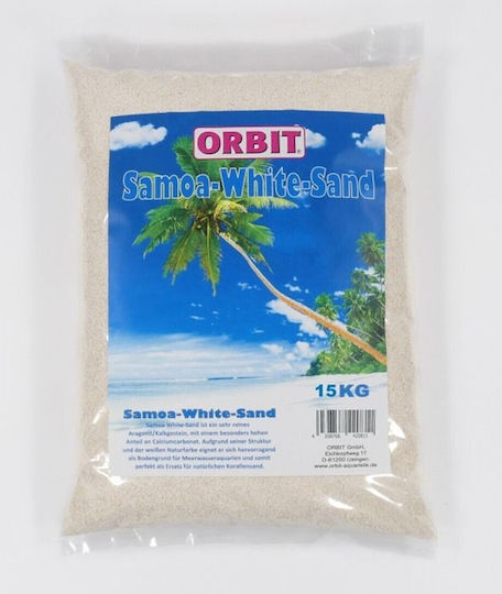 Nisip Natural Pentru Acvariu Orbit Samoa Nisip Alb 2-3 Mm 15 Kg