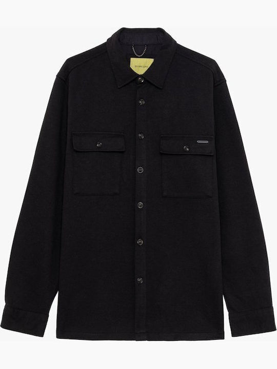 Μακρυμάνικo Overshirt Μαύρο