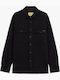 Μακρυμάνικo Overshirt Μαύρο