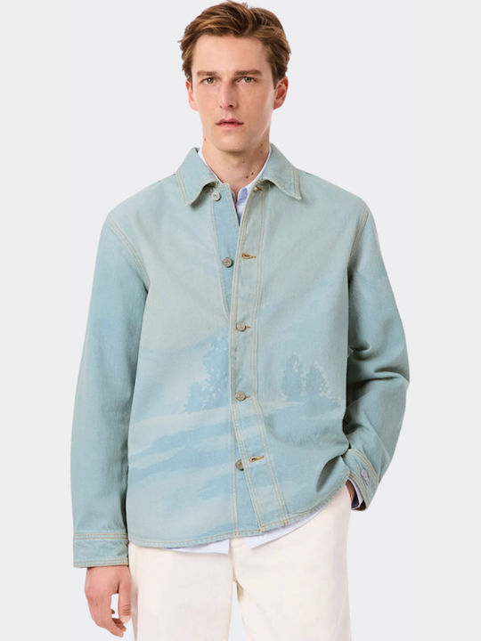 Μακρυμάνικo Overshirt Μπλε