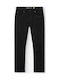 Men's Elastic Jeans Pants with Regular Fit Black