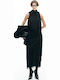 High-waisted Maxi Skirt Black