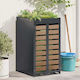 vidaXL Waste bin frame