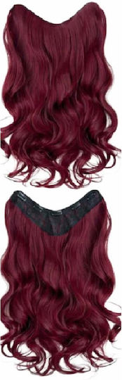 Hairpieces with Clip in Red Color 55.88cm