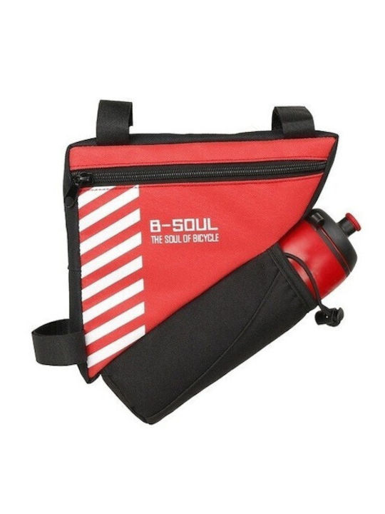 B-soul Bicycle Bags Water Bottle Triangle Pouch Solid Red