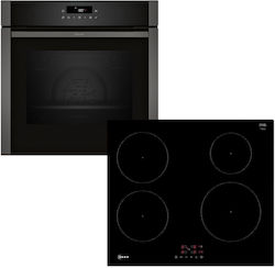 Neff Άνω Πάγκου με Επαγωγικές Εστίες Γκρι B2ACJ7AG0 + T36FBE1L0