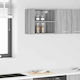 Wall Kitchen Cabinet with Grey Countertop 40x29.5x40cm