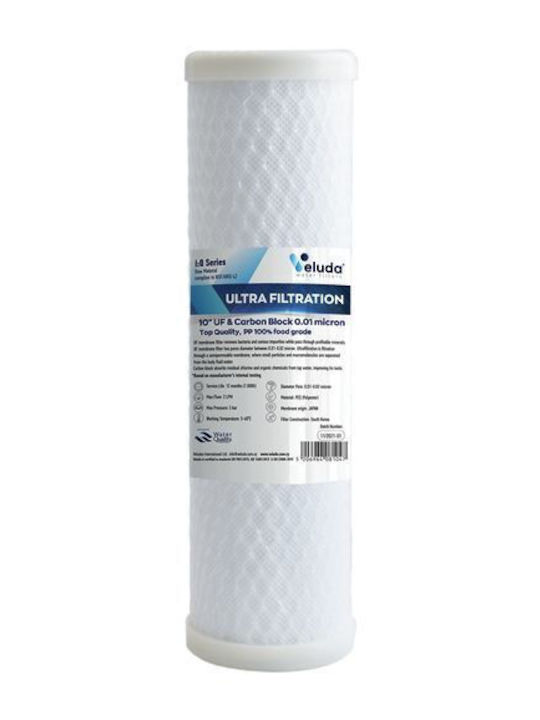Veluda Water Filter Replacement made of Activated Carbon I:Q 10" UF +