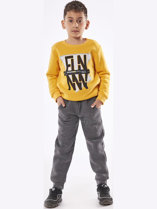 Kids' Set with Pants Winter 2pcs Yellow