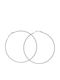 Earrings Ear Hoops Matte Silver 80mm
