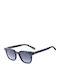 Unisex Sunglasses with Brown Tartaruga Plastic Frame and Gray Gradient Lens
