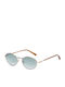 JohNocera Unisex Sunglasses with Rose Gold Metal Frame and Green Gradient Lens BAIL272-C5-5518