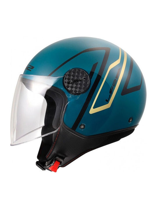 LS2 Sphere Lux II Minim Blue Motorradhelm Jet E...