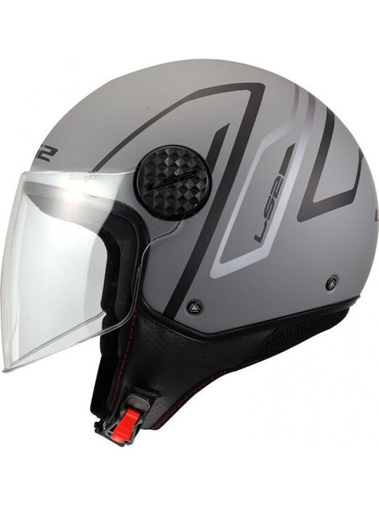 LS2 Sphere Lux II Minim Grey/Black Motorradhelm...