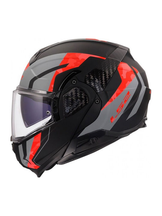 LS2 Advant II FF910 Glide Black/Grey/Red Κράνος...
