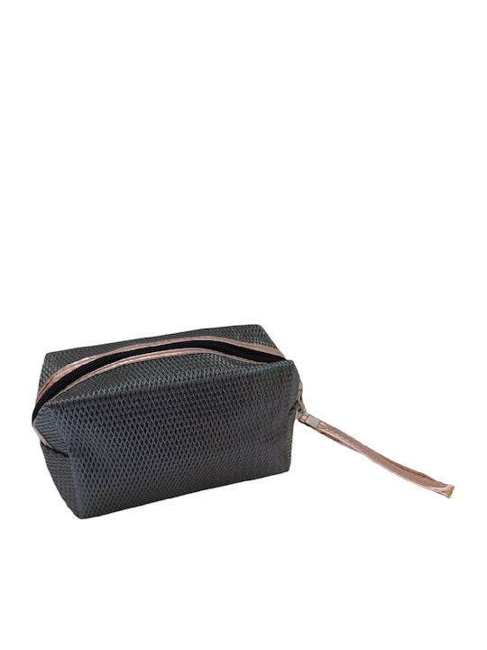 Ro Accessories Νεσεσερ Γκρι Σκουρο Χρυσες Λεπτομερειες Bag502b Ro Accessories Νεσεσερ Γκρι Σκουρο Χρυσες Λεπτομερειες Bag502b