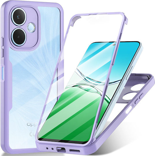 Techsuit ColorVerse 360 Vollschutz Silikon Lila (Oppo A5 Pro)