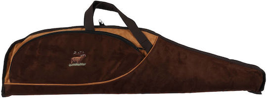 Suede Jagdholster L2zplus K02 1,12m Braune Farbe Bestickt Brüllender Hirsch Im Gras