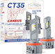 Cartech Λάμπα Αυτοκινήτου CT35 Easy Fit H15 Canbus LED 6500K Ψυχρό Λευκό 12V 50W