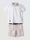 Kids' Set with Shorts Summer 2pcs White