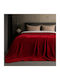 Astron Italy Κουβέρτα Βελουτέ Υπέρδιπλη 220x240εκ. Redwine 2836-20909