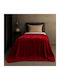 Astron Italy Κουβέρτα Βελουτέ Μονή 150x200εκ. Redwine 2832