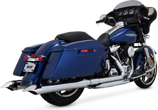 Vance & Hines 4" Classic Turn Down Chrom Auspuff-Kit 2017-2019 Harley-Davidson Touring