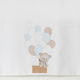 Bellissimo Set Christening Oilcloths Bear and Balloons Polychrome 2 Pieces SG-2427