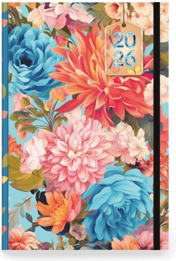 Innostat Innostat Tägliche Tagesordnung B6 2026 12x17cm Blumen