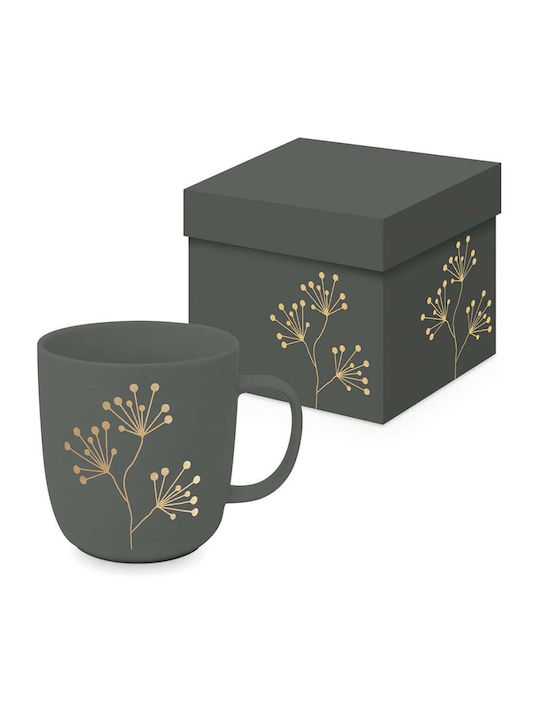 Cană De Crăciun Pure Gold Berries 161401417 400ml Gri-Auriu Paperproducts Design Cană De Crăciun Pure Gold Berries 161401417 400ml Gri-Auriu Paperproducts Design