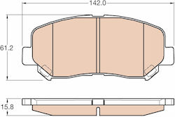 Trw Brake Pad Set Disc Brake Gdb3562