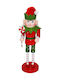 Dorosimo Decorative Wooden Elf Red-Green 9x9x40cm Gift Voucher 16908