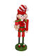 Dorosimo Decorative Wooden Elf Red-Green 9x9x40cm Gift Voucher 16908