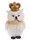TnS Χριστουγεννιάτικη Πλαστική Φιγούρα Κουκουβάγια Λευκή Μήκους 7εκ. Κουκουβάγια