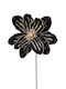 Weihnachtskranz Blumen Samt Schwarz 25x50cm