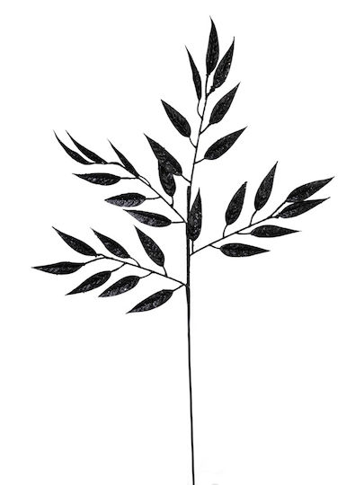 Christmas Flower Branches Black 84 Cm